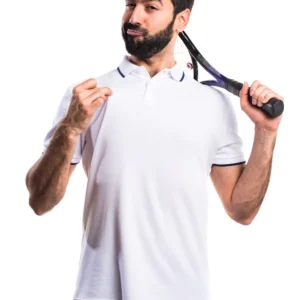 Men's Classic White Polo T-Shirt