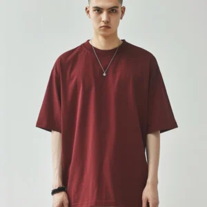 Men’s Classic Relaxed Fit Crew Neck T-Shirt – Red