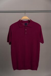 Men's Classic  Beep Burgundy. Polo T-Shirt