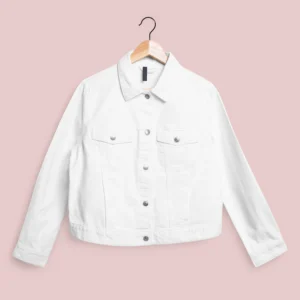 Men’s Classic White Wash Denim Jacket