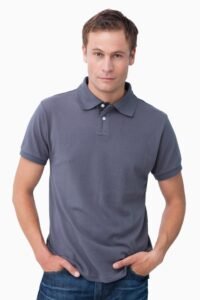 Men's Classic Grey Polo T-Shirt